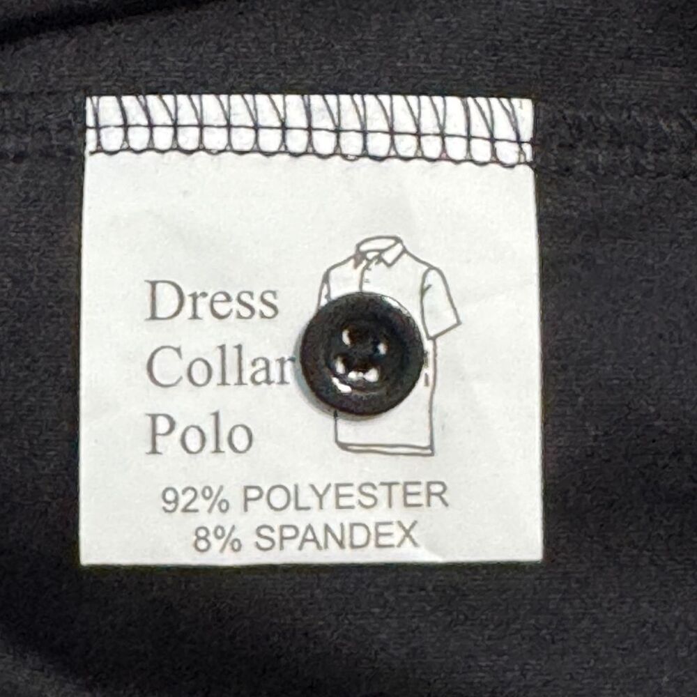 Collars & Co Mens Large Solid Black Featherweight Flex Polo NWOT - Picture 6 of 7